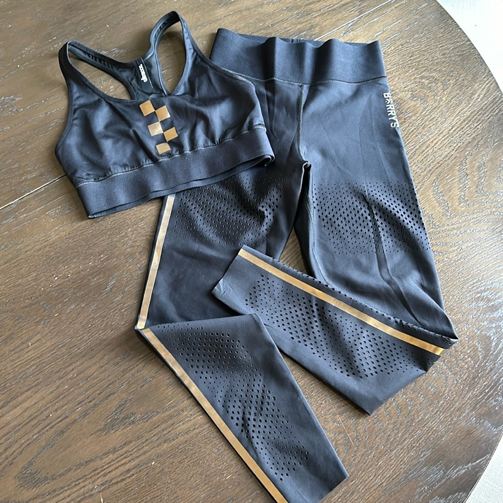 ultracor Black and Gold Skinny matching Set